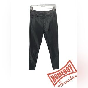 WITCHERY Women’s Black Shiny Denim Jeans